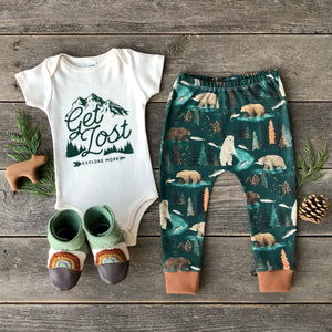 Fishing Bears Leggings (dark)