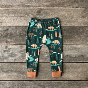 Fishing Bears Leggings (dark)